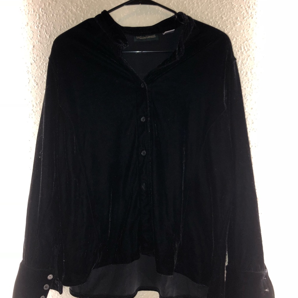 Vintage Velvet Button Down Women’s